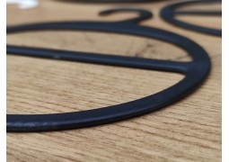 Вішалка-плечики для шарфа d133 (чорна)